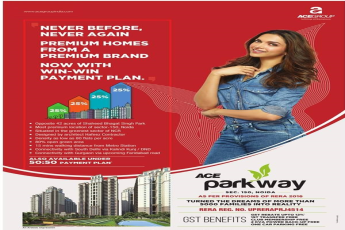 Book your home with win-win payment plan and 50:50 payment plan at Ace Parkway